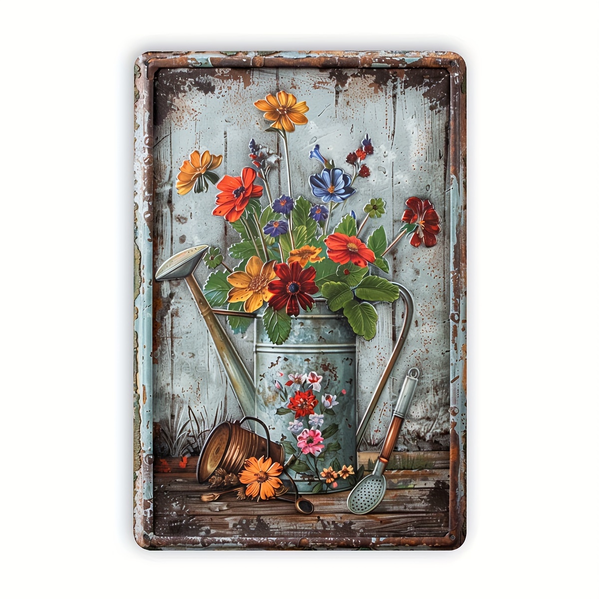 Papan tanda logam bermotif bun - Home Office And Library ulasan dan harga