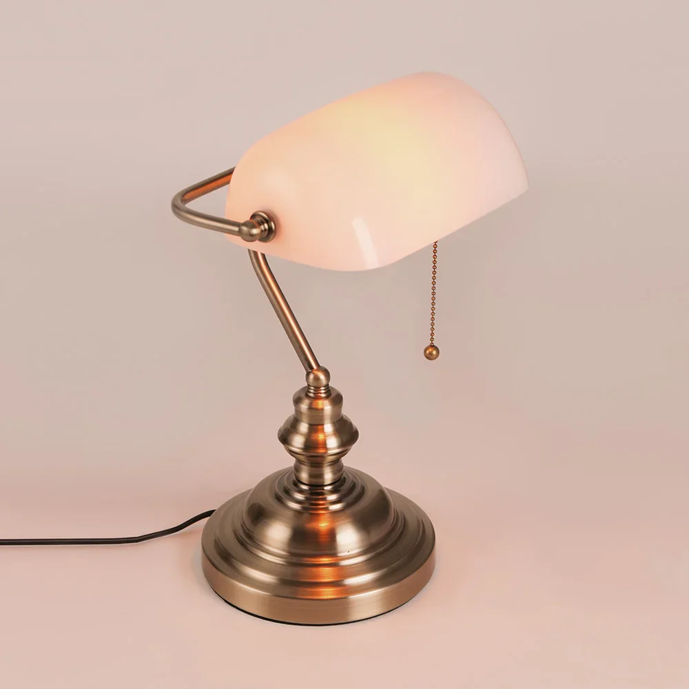 Lampu meja kaca sakelar ritsle - Home Office And Library ulasan dan harga