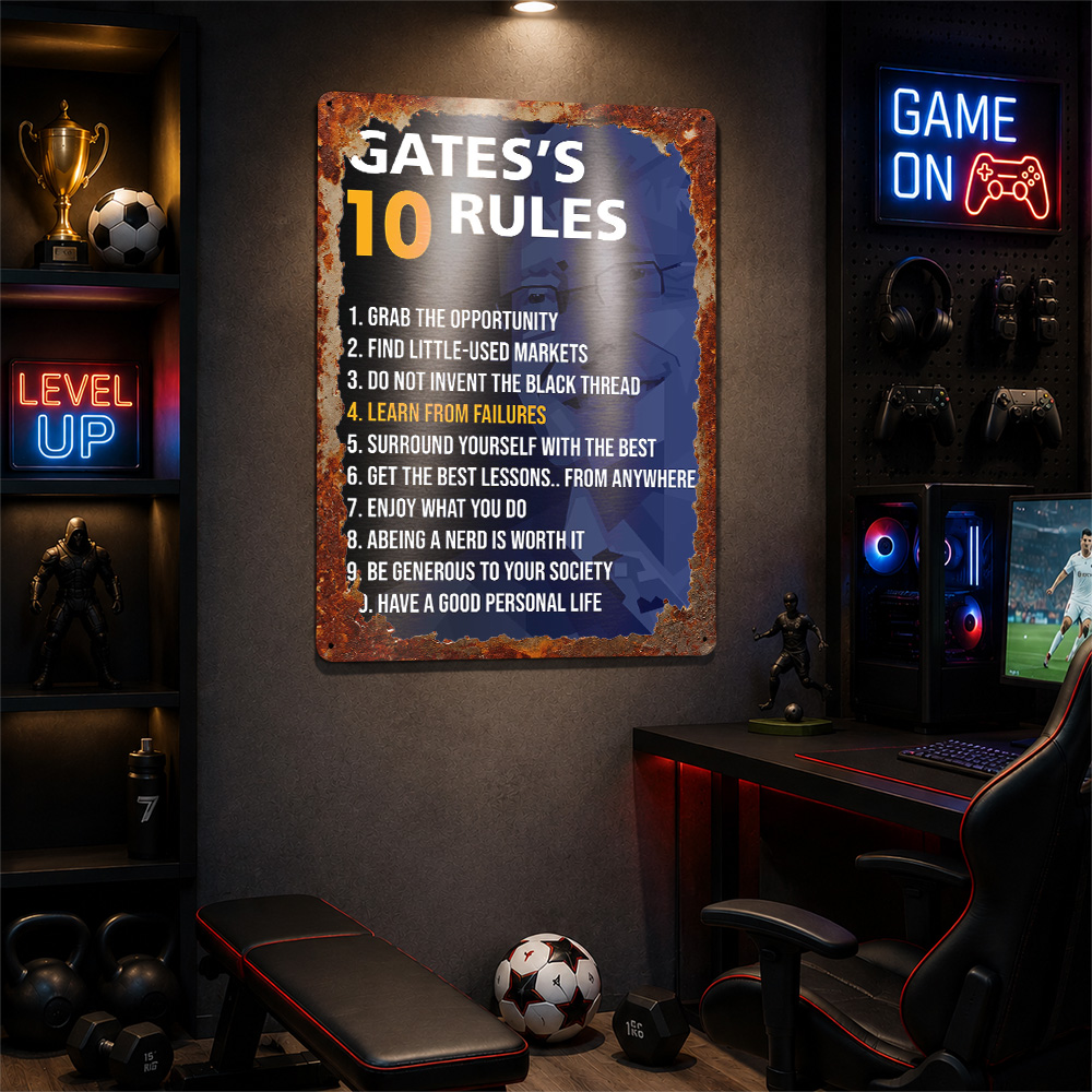 Poster Kutipan Bill Gates, Sen - Home Office Quotes ulasan dan harga