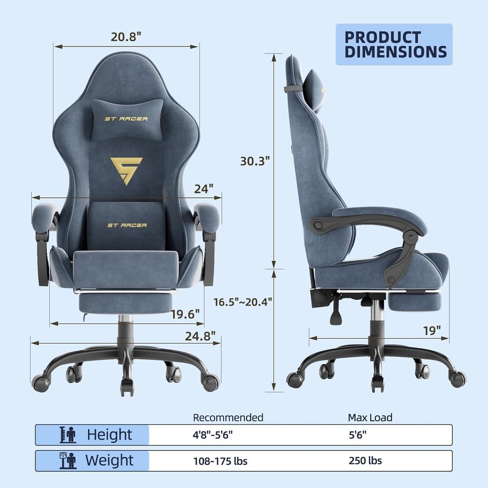 Kursi Gaming Ergonomis dengan  - Home Office Or ulasan dan harga