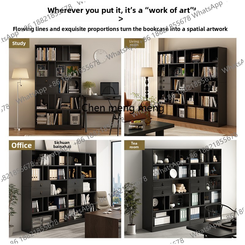 Rak Buku Dinding dan Lemari Bu - Home Office And Library ulasan dan harga