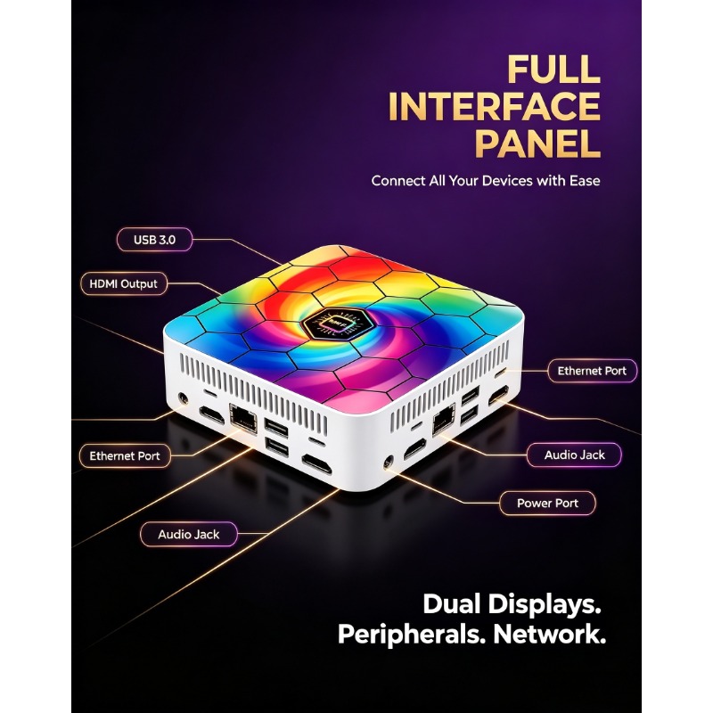 Mini PC Slim Multicolor Core I - Home Office Windows 11 ulasan dan harga